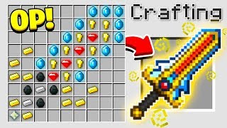 HOW TO CRAFT A 1000000 SWORD OVERPOWERED Minecraft 113 Crafting Recipe [upl. by Eusoj]