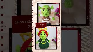 Shrek y Fiona amigurumi crochet artesanias regalosoriginales lanitasdeamor [upl. by Nylyak837]