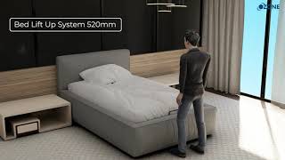 Ozone  Bed Lift Up System 520 MM  Installation Guide [upl. by Anaele353]