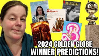 2024 GOLDEN GLOBE WINNER PREDICTIONS  Will Oppenheimer DOMINATE This Year [upl. by Leizar]