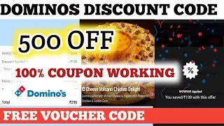 dominos discount code  dominos coupon code today  new offer [upl. by Natale44]