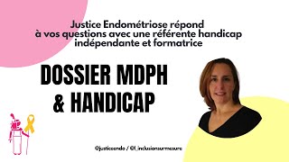 Endométriose comment monter son dossier MDPH  handicap [upl. by Martin]