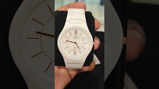 Titan Edge White Ceramic ns1696qc04 shorts youtubeshorts ytshort titanwatches [upl. by Goddord445]