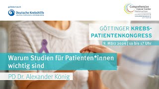 Krebspatientenkongress  Warum Studien für Patienteninnen wichtig sind [upl. by Labors]