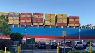 Huge ship leaving Savannah Harbor [upl. by Mark]