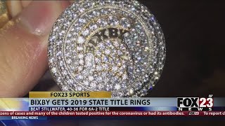 WATCH  Bixby Football gets state title rings [upl. by Abrahamsen]