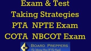 PTA EXAM  Physical Therapist Assistant  NPTE exam  NBCOT exam  Occupational Therapist Assistant [upl. by Koren427]