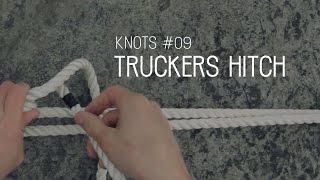 Knots Tutorial 09 Truckers Hitch [upl. by Ybsorc]