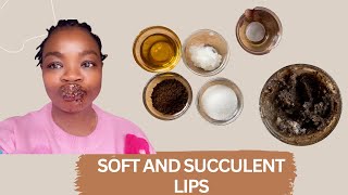 How to get rid of PIGMENTED Lip  DIY Homemade Coffee Scrub for PLUMP Lips [upl. by Elda547]