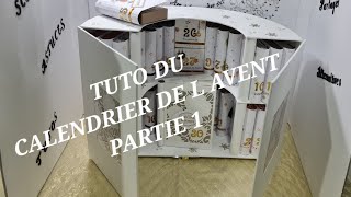 TUTO CALENDRIER DE L AVENT PARTIE 1 LES BOITES LIVRE [upl. by Nairde245]