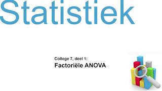 Statistiek 71 Factoriële ANOVA [upl. by Ardnua]