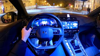 New DS 7 2023 FACELIFT  night POV test drive amp REVIEW 225 HP ETENSE [upl. by Odinevneib]