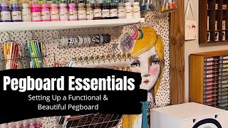 Pegboard Essentials  Craft Room Organization [upl. by Antonina]