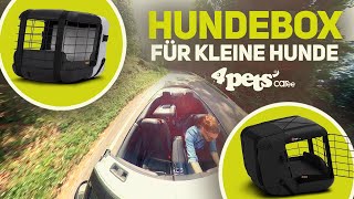 4pets Hundebox Transportiere deinen Hund sicher auf dem Autositz Durchdacht  Stylisch  Sicher [upl. by Noell48]