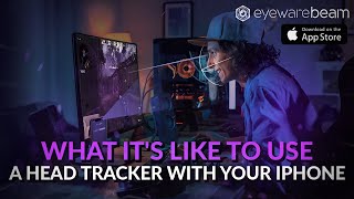 What Its Like To Use A Head Tracker With Your iPhone  Eyeware Beam App For Gamers amp Live Streams [upl. by Ashlen240]