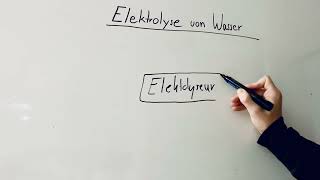 Elektrolyse von Wasser  schnell amp einfach erklärt [upl. by Nylodnewg]