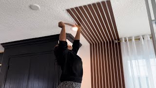 NEW DIY HOME CEILING To FLOOR TOTAL TRANSFORMATION WITH Lighting TO TRYOUT NOW [upl. by Alyson427]