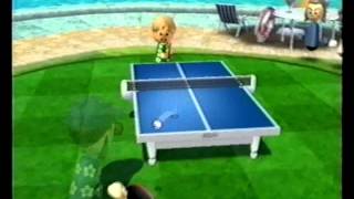 Wii Sports Resort Table Tennis vs Megan  Level 2500  110 [upl. by Mose]