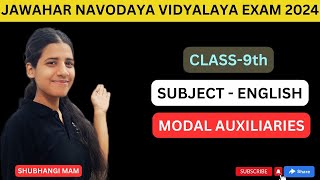 9th Navodya Vidyalaya English Verb and Modal Auxiliaries [upl. by Felizio621]