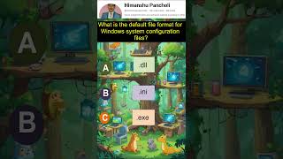 Default File Format for Windows Config Files 📂💡  Software Basics shorts computer quiz quizzes [upl. by Susanna]