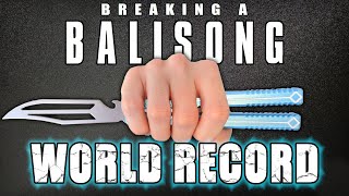 Most Balisong Aerials in ONE COMBO World Record [upl. by Greenberg]