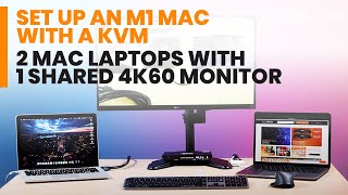 TESmart Apple M1 MacBook Setup  2x1 KVM Magic keyboard amp Mouse WARNING [upl. by Sanfo]