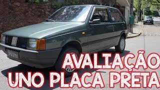 Avaliação Fiat Uno CS 13 1988 PLACA PRETA [upl. by Trahurn]