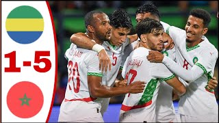 Gabon vs Morocco 15 All Goals ResultsHighlights Afcon2024 Brahim Diaz Goal Ismael Saibari Goal [upl. by Aehtrod]