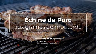 Échine de Porc aux graines de moutarde  Recette [upl. by Ardnoid748]