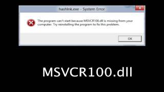 msvcp110dll  100 SOLUCION ACTUAL 2016 [upl. by Eey]