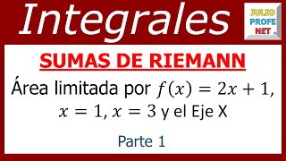 SUMAS DE RIEMANN Parte 1 de 2 [upl. by Pangaro]