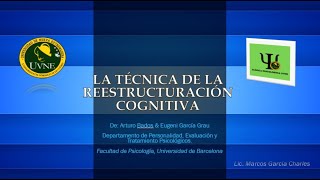 Técnica de la Reestructuración Cognitiva RC  Terapia Cognitivo Conductual TCC [upl. by Atiuqet]