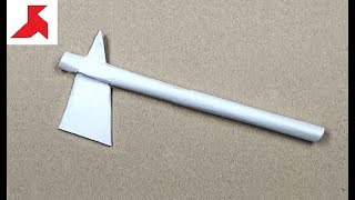 DIY  How to make TOMAHAWK from A4 paper [upl. by Eikcir700]