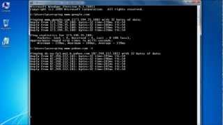 How to Check Ping in Windows 7 [upl. by Plunkett]