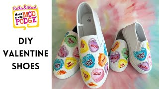 How To Make DIY Valentine Shoes [upl. by Gawlas]