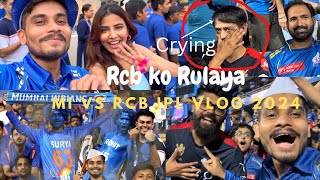 MI vs RCB Highlights Rcb ke fans Rodiye 😂 RCB Nahi Ye HaaRCB Hai 😂😂😂 IapL Vlog [upl. by Eatnahc]