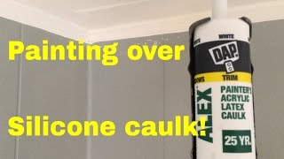 How to paint over silicone caulk [upl. by Wilma502]