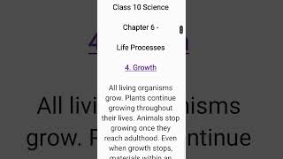 What is growth Class 10 Biology Chapter 6 CBSE Exam [upl. by Atsillak682]