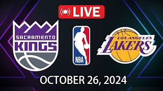 NBA LIVE Kings vs Lakers  October 26 2024  NBA 2K25 Simulation [upl. by Laohcin]