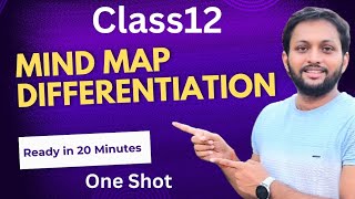 Differentiation  Class 12 Maths One Shot  Mind Map maths oneshot differentiation [upl. by Acirderf]