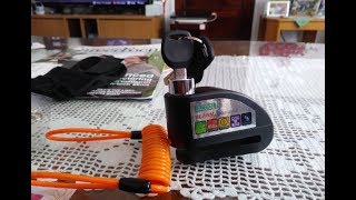 BEST Motorcycle Disc Brake Alarm LOUD  CHEAP TOO [upl. by Henebry157]