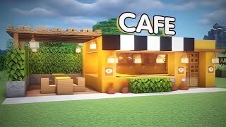 Minecraft how to build a cafe 🍪 [upl. by Fayola357]