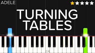 Adele  Turning Tables  EASY Piano Tutorial [upl. by Malinin288]