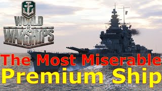 World of Warships One Of The Most Miserable Premiums To Play Gascogne [upl. by Enej]