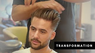 Mens Hair Transformation  Modern Greaser Haircut ft Jordan OBrien [upl. by Carver]