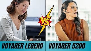 Voyager Legend vs Voyager 5200  Best Bluetooth Headset [upl. by Annelg]