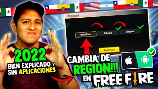 Como CAMBIAR de REGIÓN en FREE FIRE 2022 fácil y rápido  Indonesia Brasil Sudamérica EEUU  dp [upl. by Kristen]