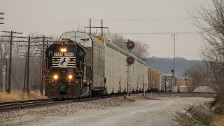 Railfanning Birmingham MO 122621 ft NS High Hood K5HA CP GEVO and More [upl. by Brunell662]