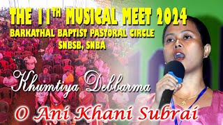 KHUMTIYA DEBBARMAMUSICAL MEET 2024BARKATHAL BAPTIST PASTORAL CIRCLE [upl. by Padget396]