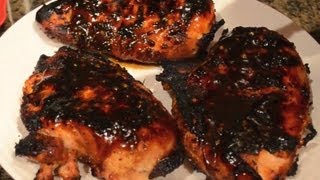 Fuzzys Kitchen  Orange Teriyaki Glazed Chicken Breast [upl. by Ynots]